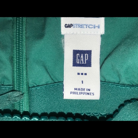 🌊 Ocean Blue Green A-Line  strapless Dress Gap - Picture 4 of 4